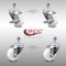Service Caster 3 Inch SS Nylon Wheel Swivel 1/2 Inch Threaded Stem Caster Brakes SCC, 2PK SCC-SSTS20S314-NYS-121315-2-TLB-2 - alternate 1